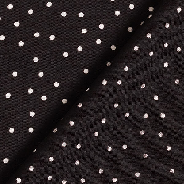 Tissu léger en viscose à petits points – noir/blanc,  image number 4