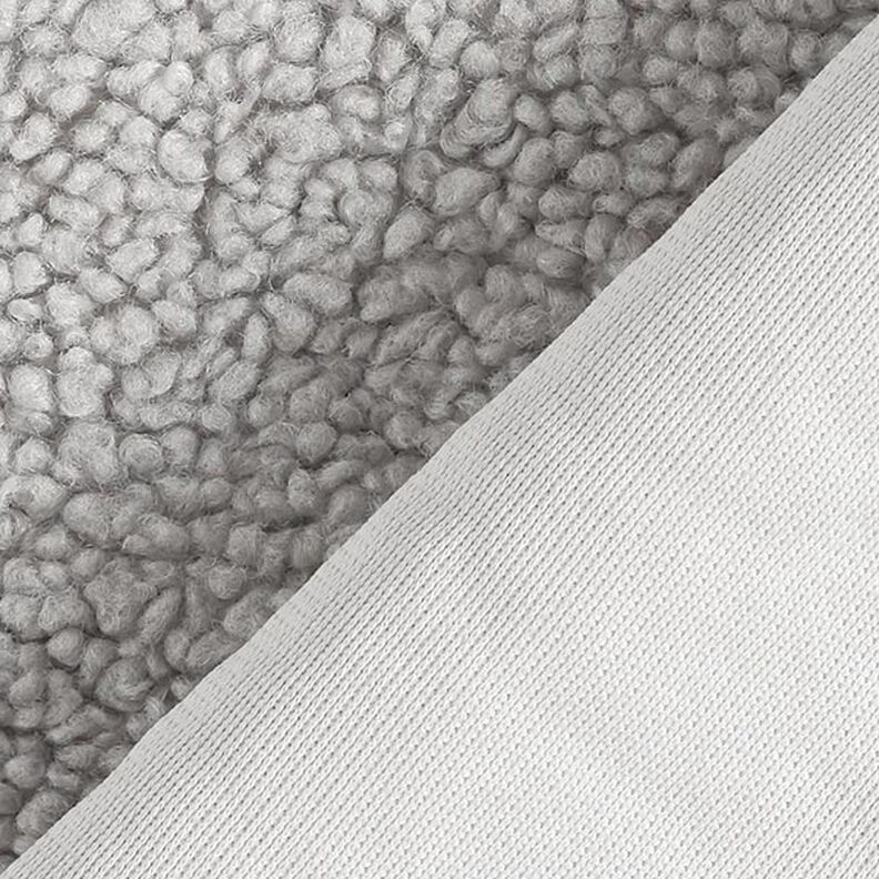 Tissu d’ameublement en teddy – gris clair,  image number 3