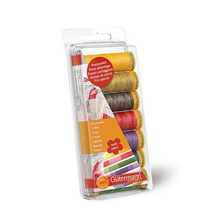 Set de fils à coudre coton Multi [100 m / 7 pièces] | Gütermann CREATIV, 