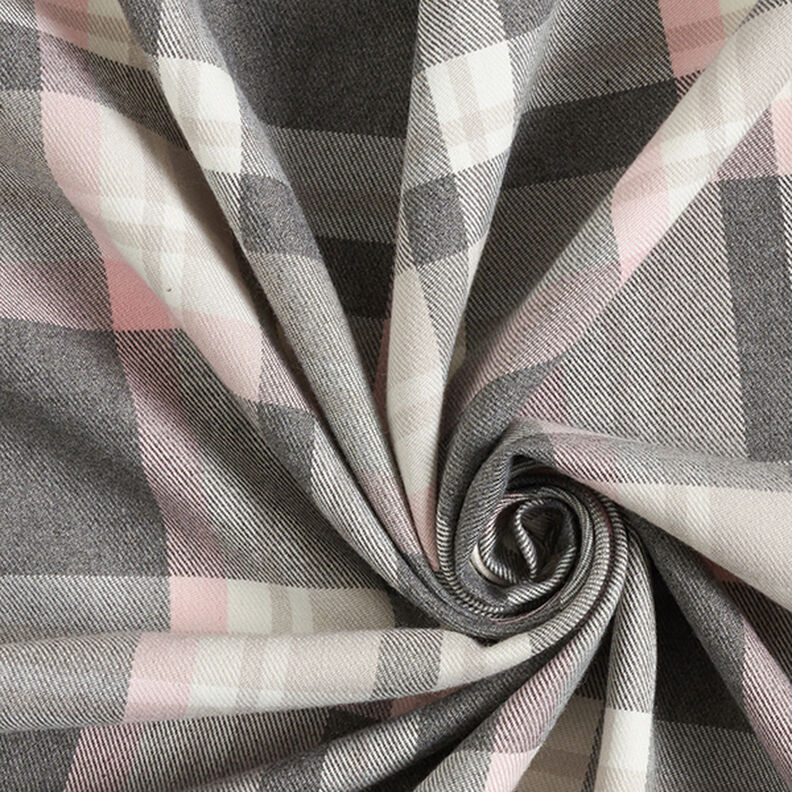 Stretch pour pantalon Tartan – gris schiste/rosé,  image number 3
