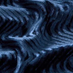 Velours stretch gaufré – bleu marine, 