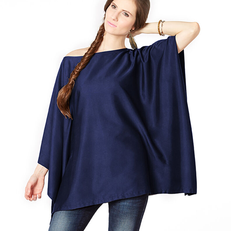 Mélange viscose Reflet brillant – bleu marine, image number 6