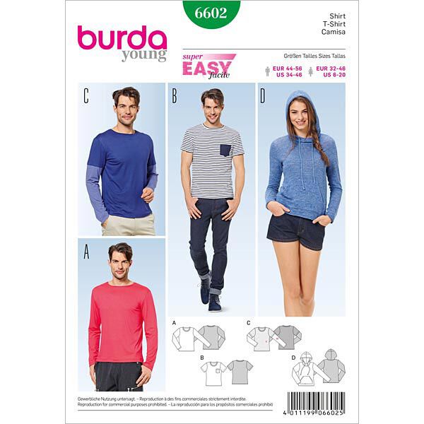 T-Shirt, Burda 6602,  image number 1