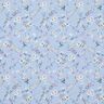 Popeline de coton Fleurs délicates – bleu clair/beige,  thumbnail number 1