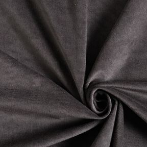 Velours à côtes fines stretch – gris foncé, 