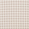 Tissu en coton à carreaux structurés – blanc/noix de cajou,  thumbnail number 1