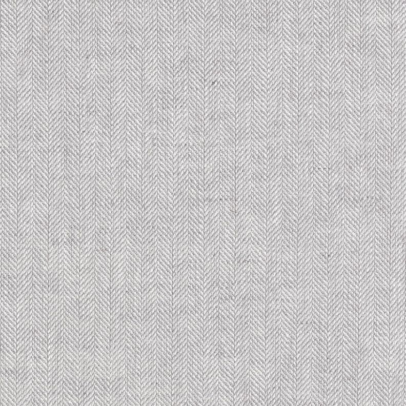 Mélange lin-coton chevron – argent,  image number 1