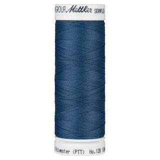 Fil à coudre Seraflex pour coutures élastiques (0698) | 130 m | Mettler – bleu jean, 