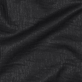 Tissu double gaze de coton fins points scintillants | Poppy Fabrics – noir, 