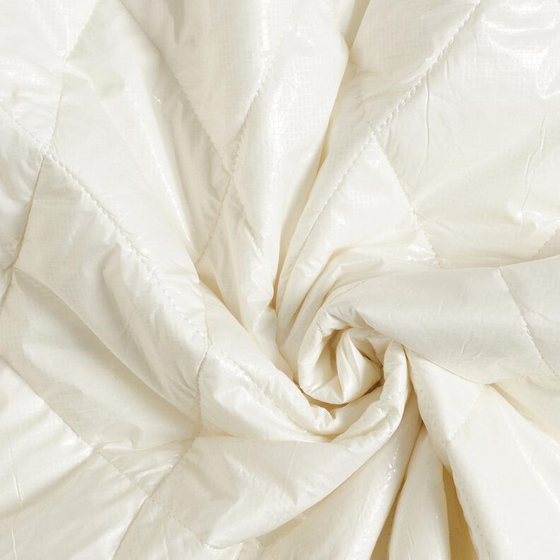 Tissu matelassé Losanges légèrement brillants – ivoire, image number 3