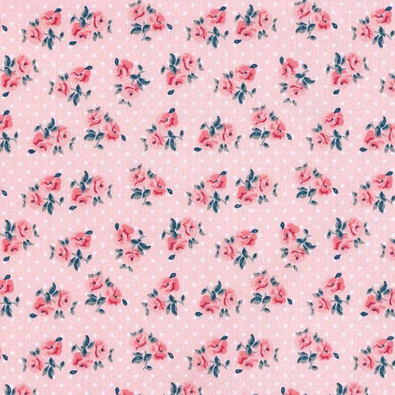 Tissu en coton cretonne Petites roses – rose,  image number 1