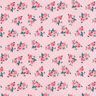 Tissu en coton cretonne Petites roses – rose,  thumbnail number 1