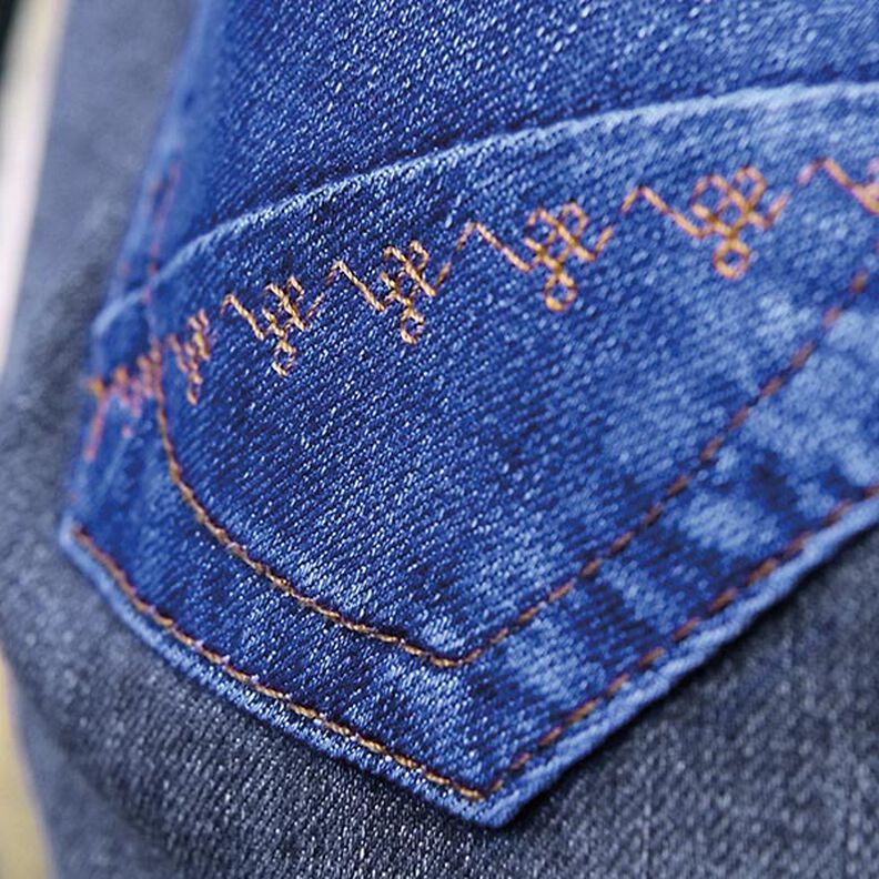 Ensemble de fils à coudre denim avec 5 aiguilles à coudre pour jeans [ 100m | 8 Pièces ] | Gütermann,  image number 3