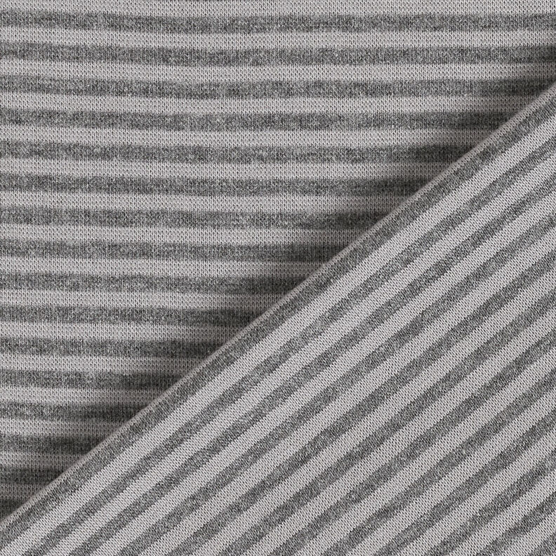 Bordures Tissu tubulaire à rayures – argent/gris foncé,  image number 4