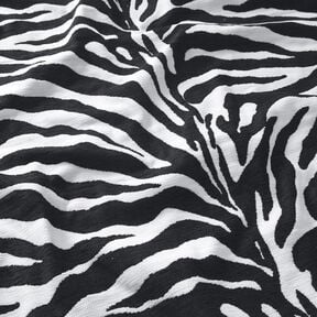 Tissu de revêtement Jacquard Zèbre – blanc/noir, 
