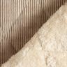 Tissu matelassé Velours côtelé à losanges avec envers fourrure – taupe,  thumbnail number 5