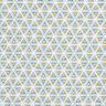 Tissu en coton Cretonne Formes géométriques – blanc/olive,  thumbnail number 1