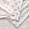Tissu en coton Percale fleurs dans des cœurs – blanc/rose,  thumbnail number 5