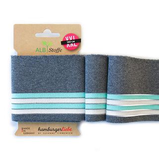 Bord-côtes Bio CUFF ME réflecteur  [140 CM | 8 CM]  | Albstoffe | Hamburger Liebe, 