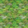 Tissu déco semi panama Impression numérique paysage de printemps – vert pomme/vert clair,  thumbnail number 1