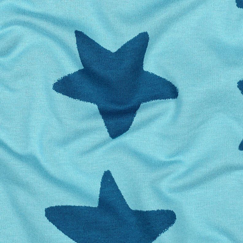 Sweat douillet Étoiles | Poppy Fabrics – bleu brillant/bleu océan, image number 2