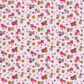 Jersey coton Patins à roulettes rétro – rosé, 