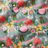 Tissu en coton Cretonne Papillons et abeilles – eucalyptus/rose,  thumbnail number 2