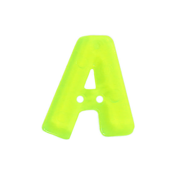 Bouton lettre fluo – A,  image number 1