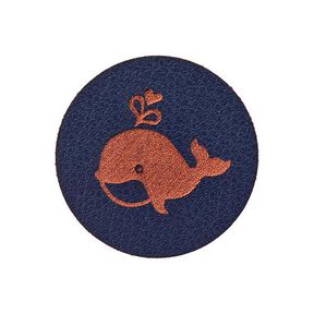 Pièce décorative baleine [ 23 mm ] – bleu marine, 