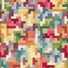 Tissu de décoration Gobelin Tetris – carmin/vert,  thumbnail number 1