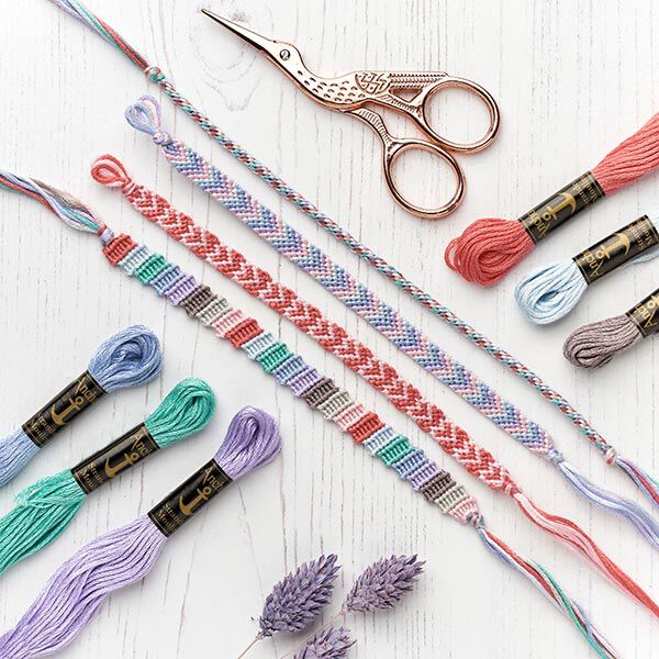 Kit bricolage bracelets de l’amitié pastel,  image number 1