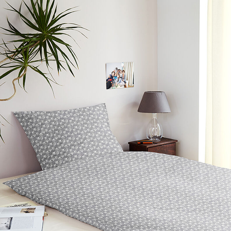 Tissu en coton Cretonne Ginkgo – gris, image number 7