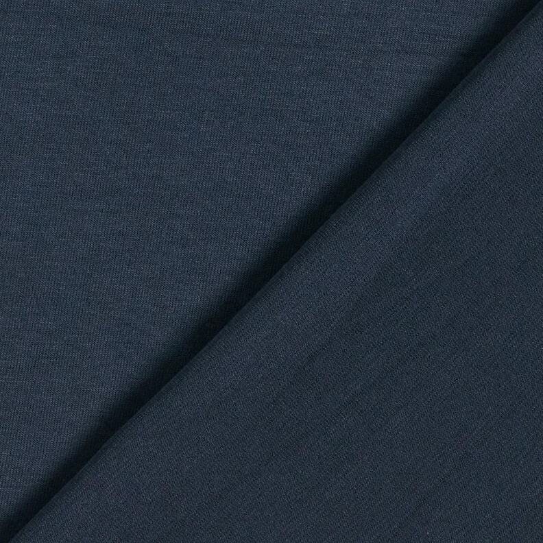 Jersey d’été médium en viscose – bleu nuit,  image number 3