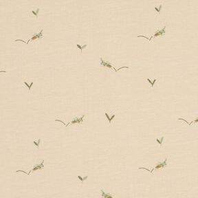 Jersey coton Sauterelle – noix de cajou, 