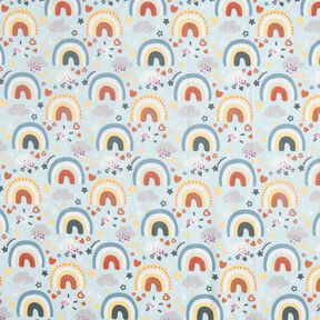 Popeline arc-en-ciel – bleu clair, 