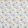 Popeline arc-en-ciel – bleu clair,  thumbnail number 1