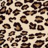 Tissu Sherpa pour peluche avec imprimé léopard – amande/noir,  thumbnail number 1