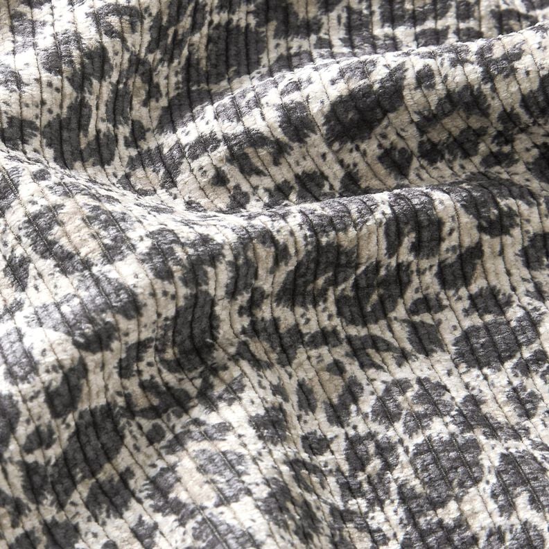 Velours côtelé Imprimé léopard – sable/marron noir, image number 2