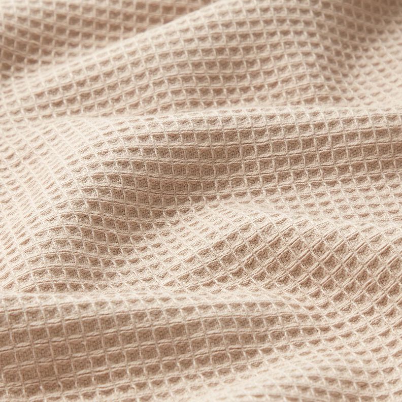 Tissu éponge/Nid d’abeille Uni – taupe clair, image number 3