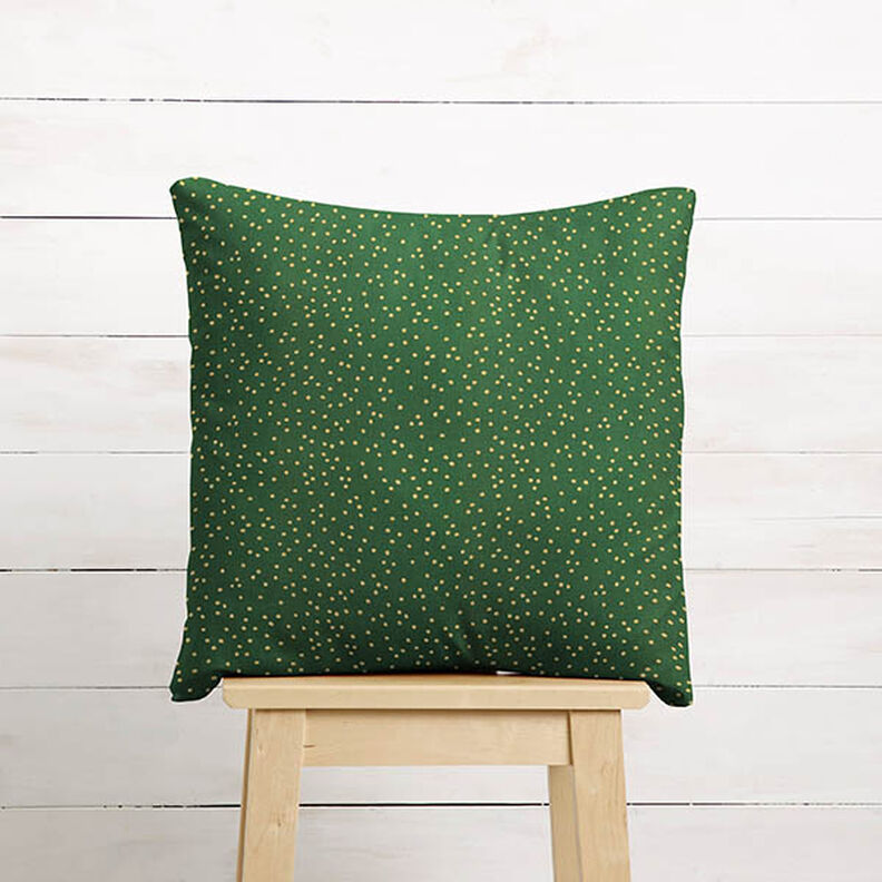 Tissu en coton Popeline Petits points – vert/or, image number 7