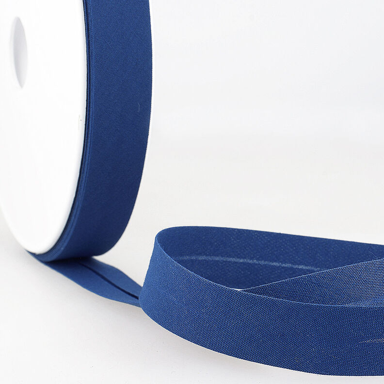 Biais Polycotton [20 mm] – bleu roi,  image number 1