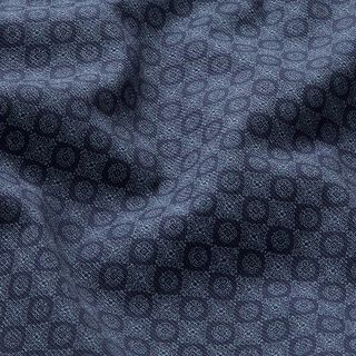 Tissu de doublure Cercles – bleu marine, 