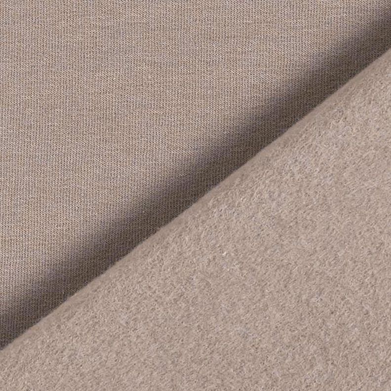 Molleton coton léger uni – taupe foncé, image number 5