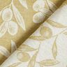 Coton enduit Jacquard tissu enduit motif olives – jaune olive/beige clair,  thumbnail number 4