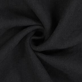 Tissu de Ramie–Mix stonewashed, qualité lourde – noir, 