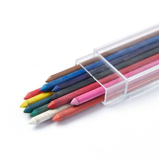 Mines de craie pour porte crayon multicolore [12 Pièces], 