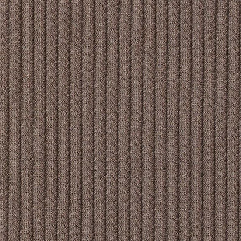Jersey de coton gaufré uni – marron clair,  image number 4