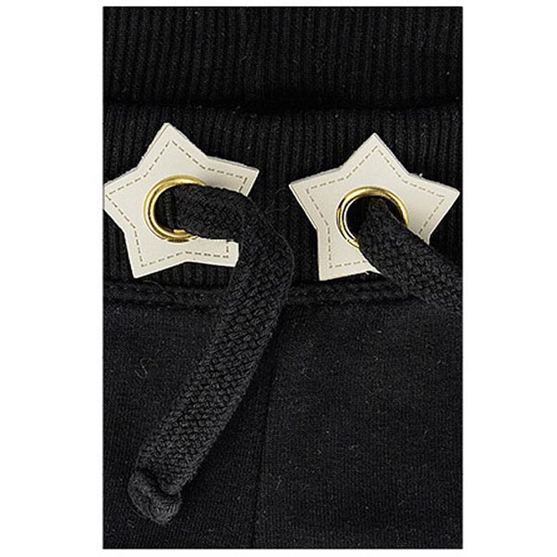 Œillet sur patch Similicuir étoile [ 4 Pièces ] – noir,  image number 2
