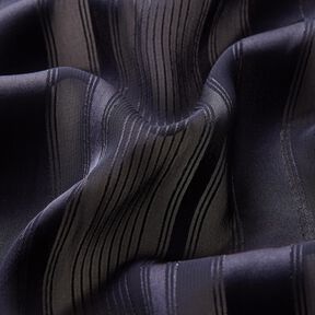 Chiffon Rayures satin avec Paillettes – bleu marine, 