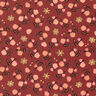 Tissu en coton Popeline Roses classiques – rouge foncé/or,  thumbnail number 1